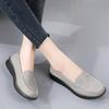 Autumn Leather Soft Sole Fashion Casual Women's Single Shoes Comfortable Non-slip Wear-resistant Mother Shoes Versatile Doudou Shoes Women
