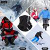 Men Women Winter Neck Warmer Windproof Reflective Neck Gaiter Adjustable Fleece Face Scarf Mask for Hiking Cycling Skiing