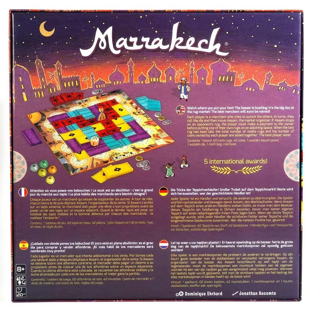 Gioco di Strategia Marrakech per Famiglie Party Giochi di Carte da Tavolo