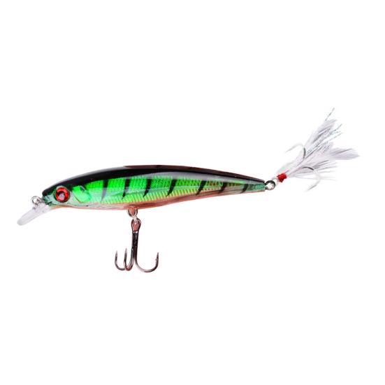 11.2CM/13.6G Minnow Bionic Lure with Sharp Hooks Tongue Hard Artificial Swimbait Freshwater Saltwater Trout Bass Fishing Accessories