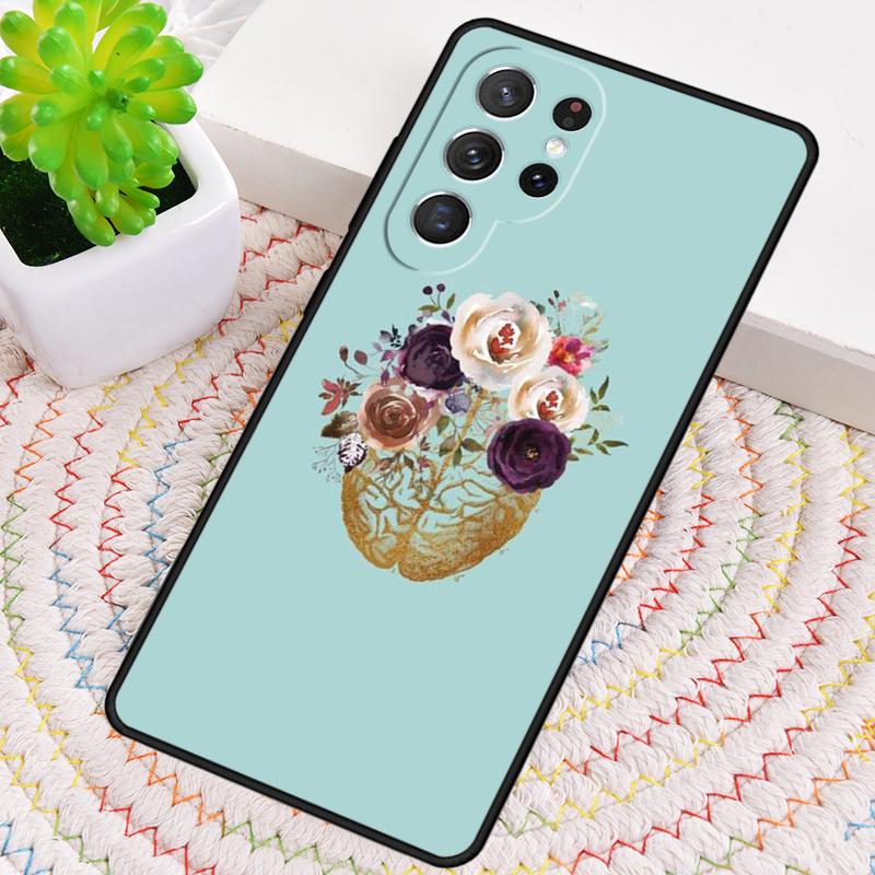 Human Organs Brain Silicone Phone Case For Samsung Galaxy Note 10 Pro S26 S25 S24 S23 S22 S21 Plus S25Ultra Capa Cover