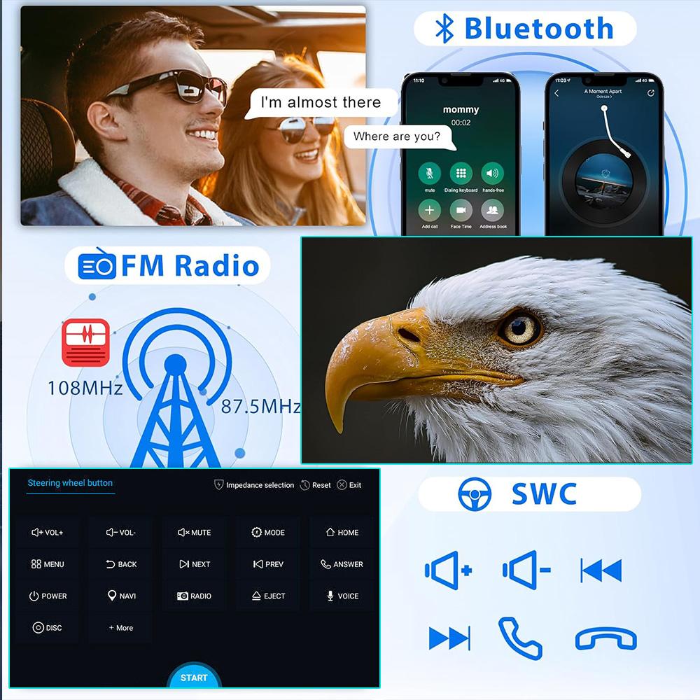 Car Radio Multimedia For Jeep Grand Cherokee 2014-2017 8.4 inch Car Stereo Radio Carplay Android Auto GPS Navigation 4G BT SWC