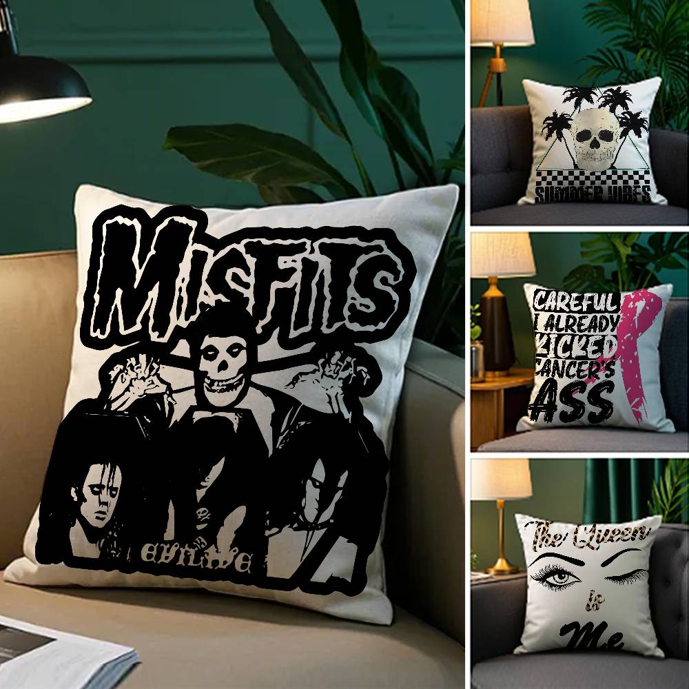 Fashionable Style Handsome Trendy Brands Pillow Case Comfort Sofa Bed Silky Elegant Invisible Zipper Decorative Cushion Cover