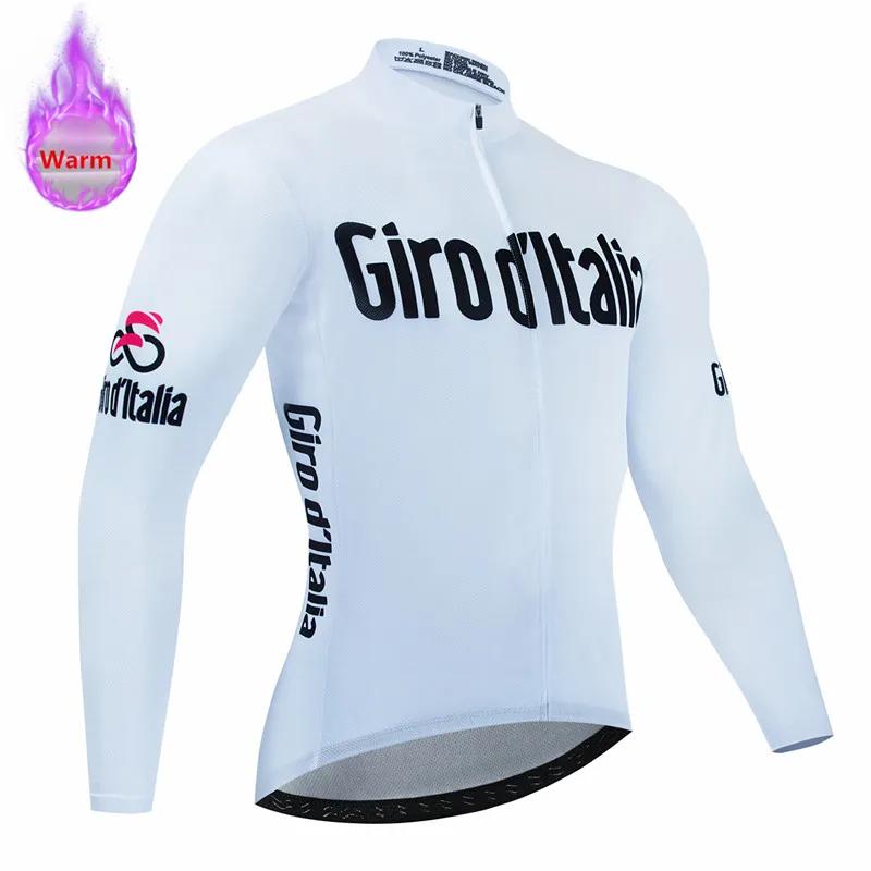 

2026 Italia Winter Thermal Fleece Long Sleeve Cycling Jersey Set Bib Pants Ropa Ciclismo Bicycle Clothing MTB Bike Mens Pro Team Suit 4XL