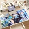Game Genshin Impact Eula Mouse Pad Anti Slip Rubber Edge Locked Thickened Laptop Gaming Desk Mat