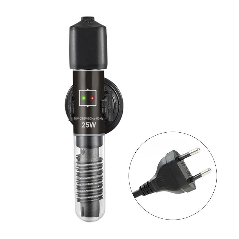 

Мини-обогреватель для аквариума 25 Вт 50 Вт, постоянная температура, теплее, чем у рыб, автоматический погружной термометр для черепах, кварцевый чёрный