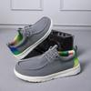 Men's Canvas Shoes Breathable Comfortable Sports Shoes Outdoor Casual Shoes Round Toe Commuting Office Men's Oxford Shoes