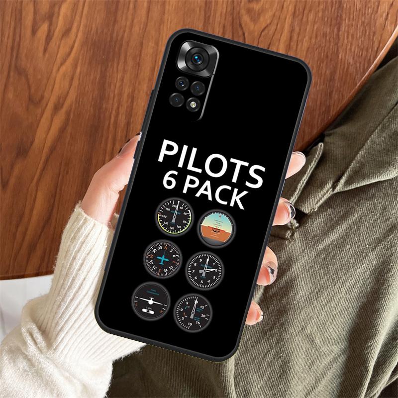 

Aircraft Helicopter Airplane Pilot Case For Xiaomi Redmi Note 14 13 12 11 10 9 15 Pro Plus Redmi 15 15C 13 10C 12C 13C 14C Cover Redmi 15 5G