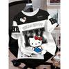 Summer Pattern Girls' T-shirt, Y2K Cute Cartoon Print Street Short-sleeved Children's T-shirt