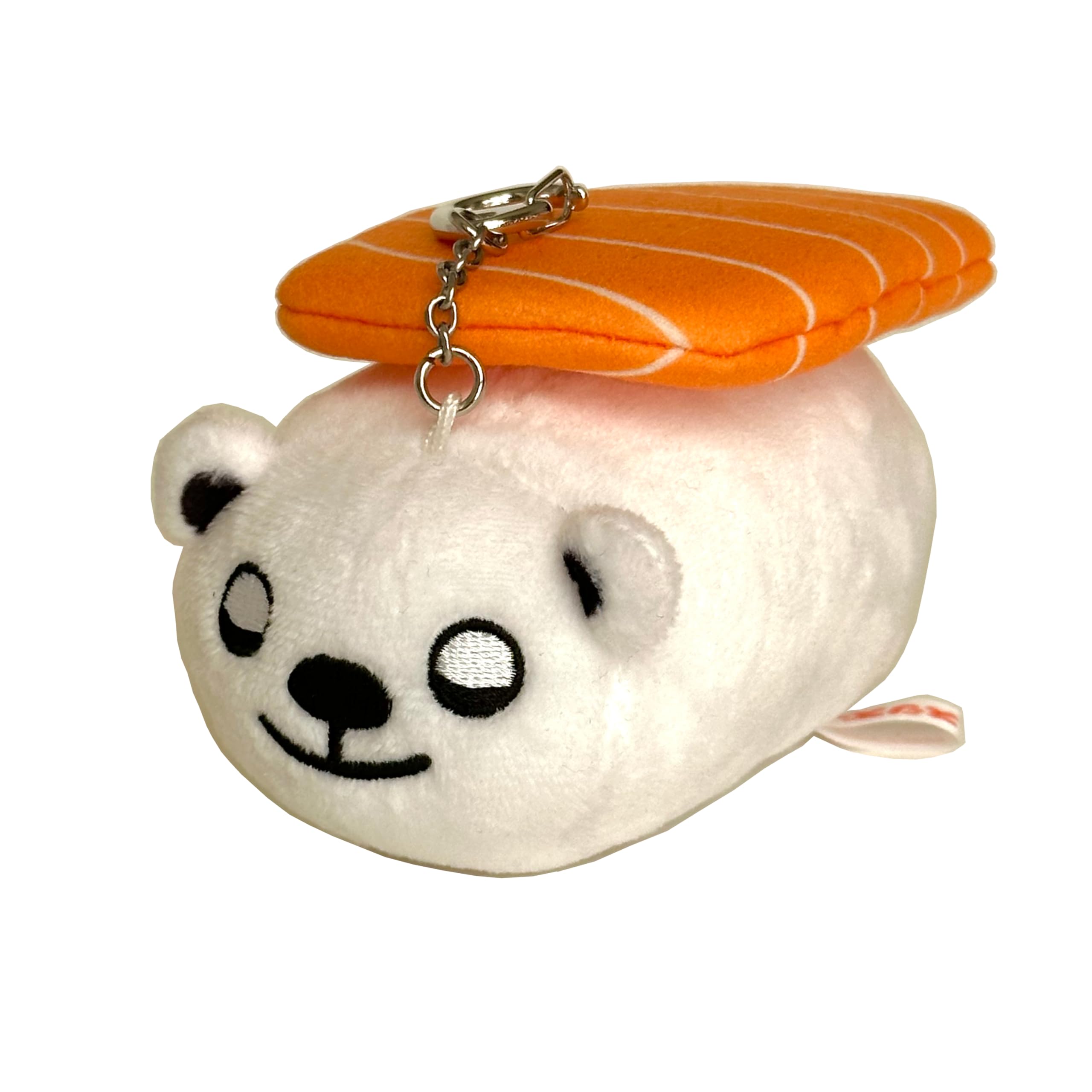 

Суши Зоо - Sushizoo Плюшевая брелок-маскот Белый медведь Sushirokuma, Смесь суши и животных, Сонное лицо, Съемная начинка из лосося, Пушистый, Размер ладони