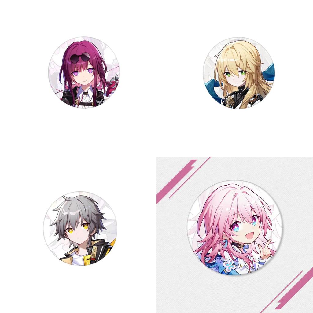 High-quality Honkai Star Rail Metal Badges Choose Your Favorite Character!