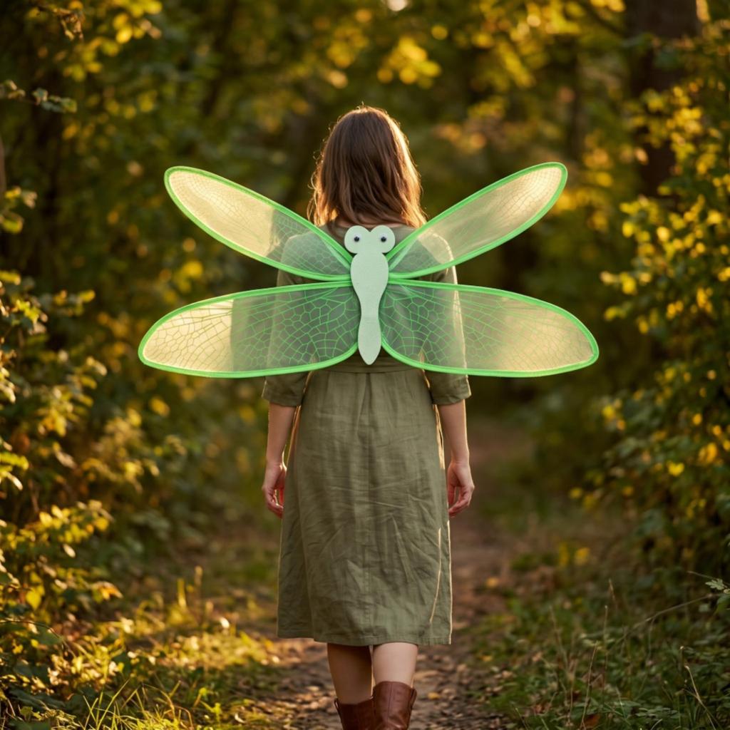 Easy To Wear Dragonfly Wing Costume Prop Translucent