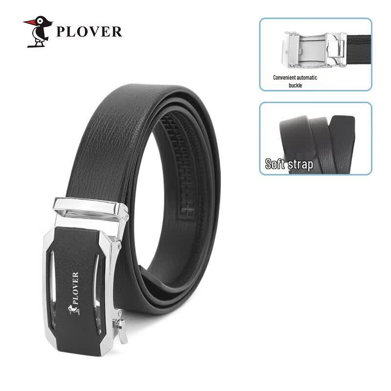 PLOVER Men s Classic Genuine Leather Automatic Buckle Belt