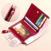 Anti  Woman Small Genuine Leather Purse  New Design Ultra Thin Coin Wallet for Women Fashion Gifts