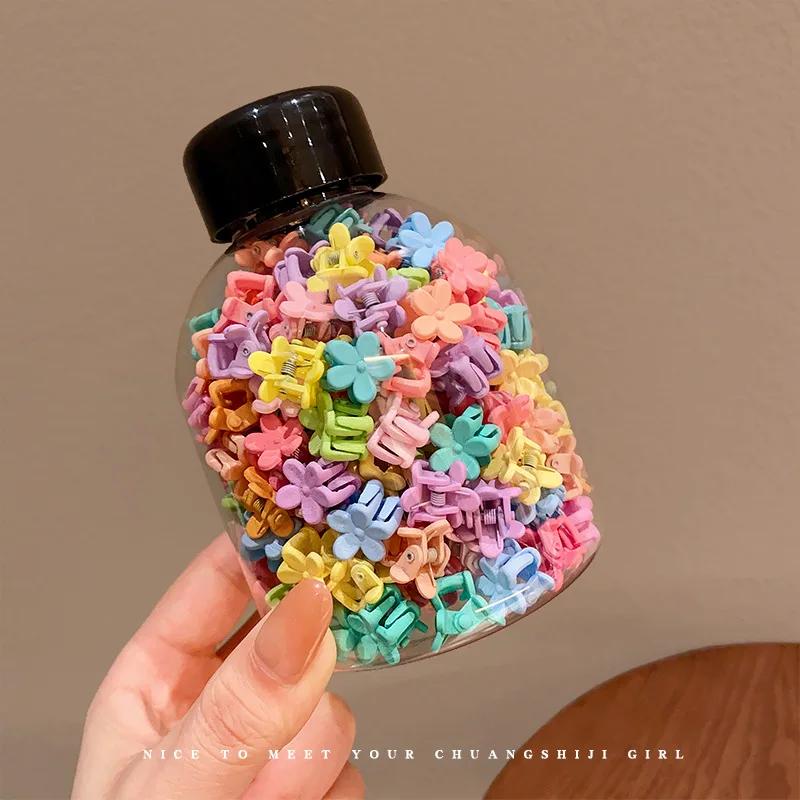 50ks/sada Drápky do vlasů Candy Barva Květina Hvězda Sponka do vlasů Postranní spona Dívčí Roztomilá Mini spona do vlasů Ofina Spona do vlasů Korejské vlasové doplňky