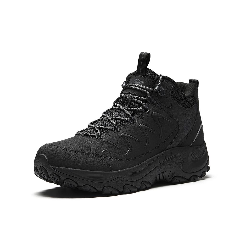 Anta Mountain Exploration Textile, Synthetic Leather Comfortable Low top Outdoor Shoes Men's Black Gray 912616670-4