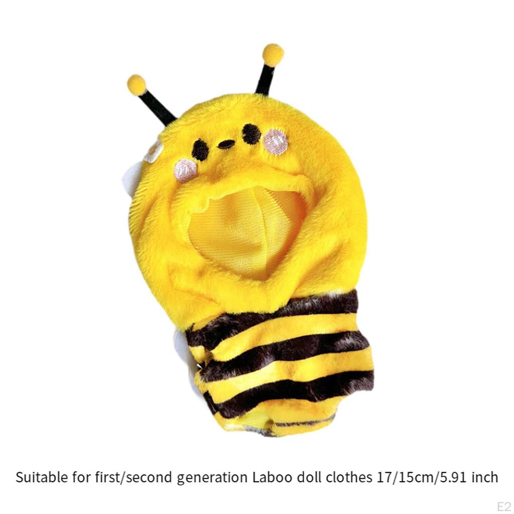 Doll Clothes Romper Bee Jumpsuit Stylish Detachable Soft DIY Toy Cute Dress Up Pendant