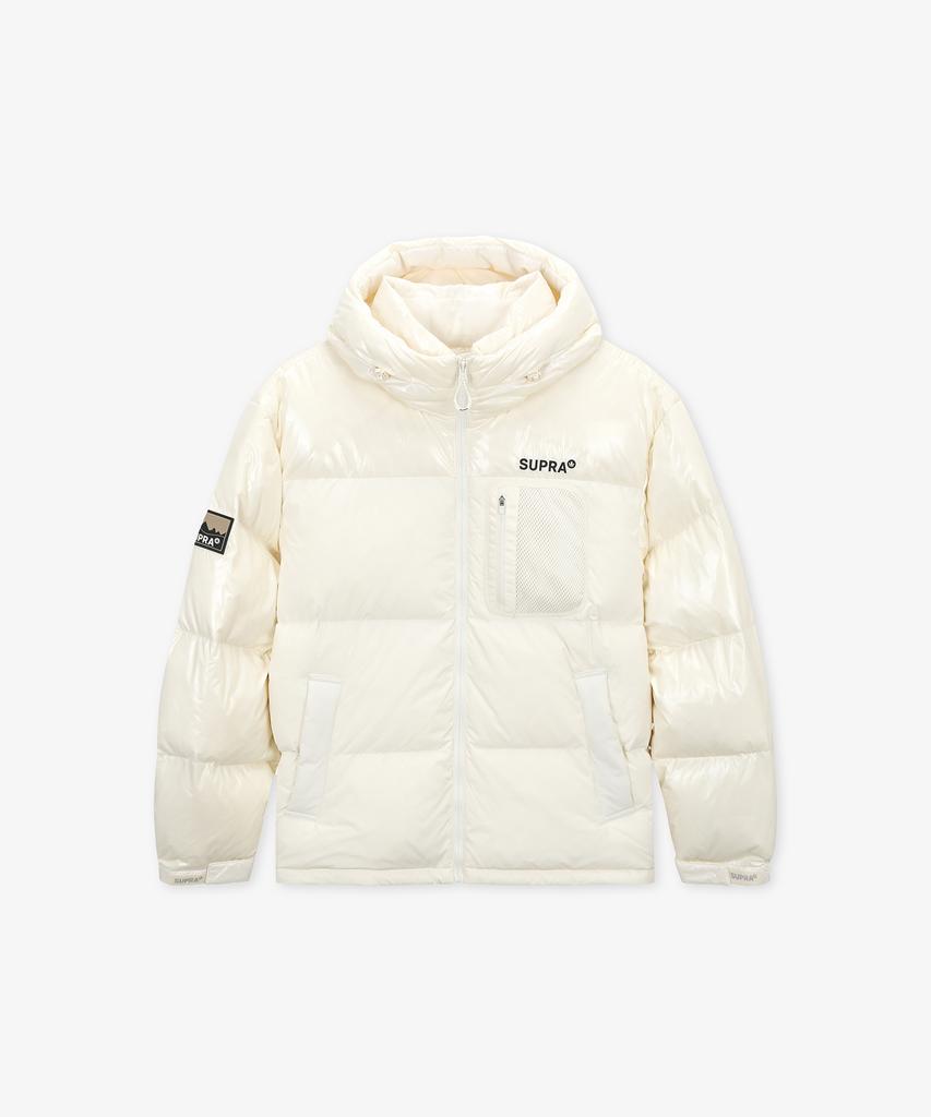 Supra Mesh Pocket Short Down Jacket (Ivory)