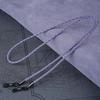 Sports Anti-Slip Glasses Leather Rope Chain Eyewear Braided Glasses Lanyard Strap Vintage Convenient Durable Glasses Accessories