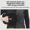 Pet Static Hair Removal Gloves - Bidirectional Bristle Brush for Detangling and Hair Collection - Cat and Dog Gloves - Ideal for Cleaning Cat Hair