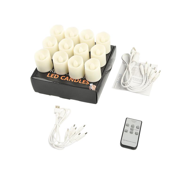Remote-Controlled LED Candle Lamp for Ambiance and Themed Events