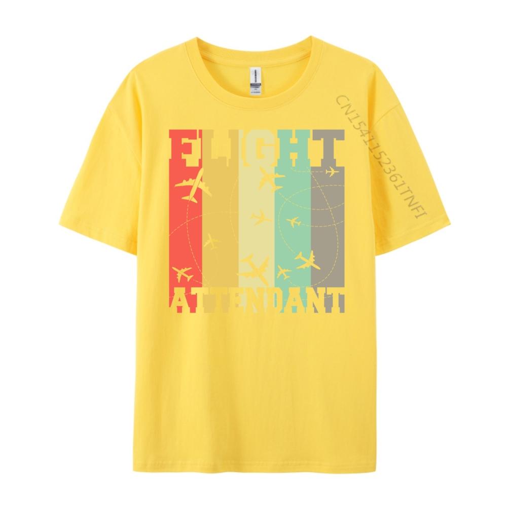 Flight Attendant Flying Plane Stewardess Free Shippping Clothes New Year 2025 T Shirts Oversized Graphic