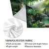 2D Jungle Waterfall Wall Tapestry Tropical Rainforest Background Cloth for Home Decor