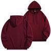 DIY Custom Logo Black Hooded Sweatshirt Pure Cotton Long-Sleeved Pullover Casual Top for Men And Women Autumn Winter Fashion