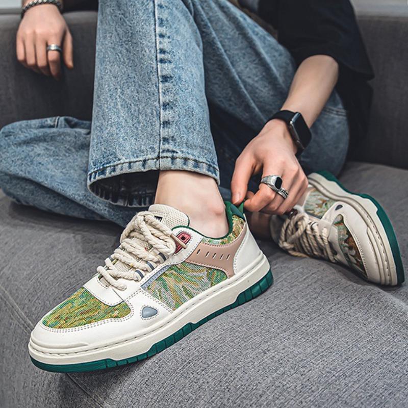 Männer Leinwand Schuhe Retro Wohnungen Casual Lace Up Turnschuhe Herbst Mode Atmungsaktive Tenis Laufschuhe Masculino Zapatillas Hombre