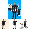 Festival Attire Dice Cosplay Costume For Men's Game Role Play Character Dress