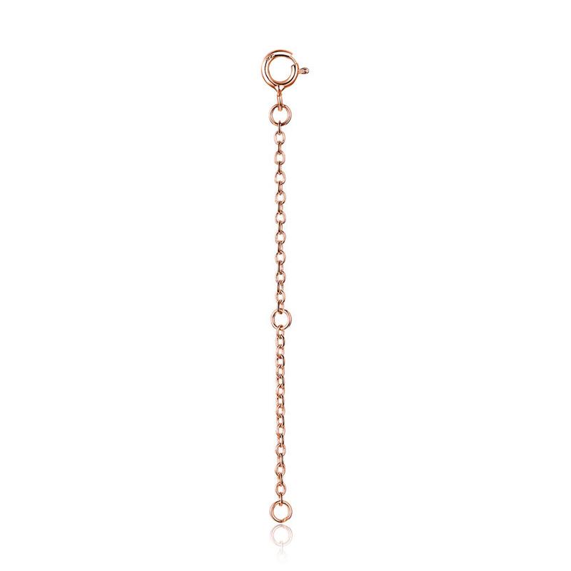 Bamoer 18K Gold Plated 925 Sterling Silver Extended Chains with Lobster Clasp Adjusable for Necklace Extender DIY Jewelry Making