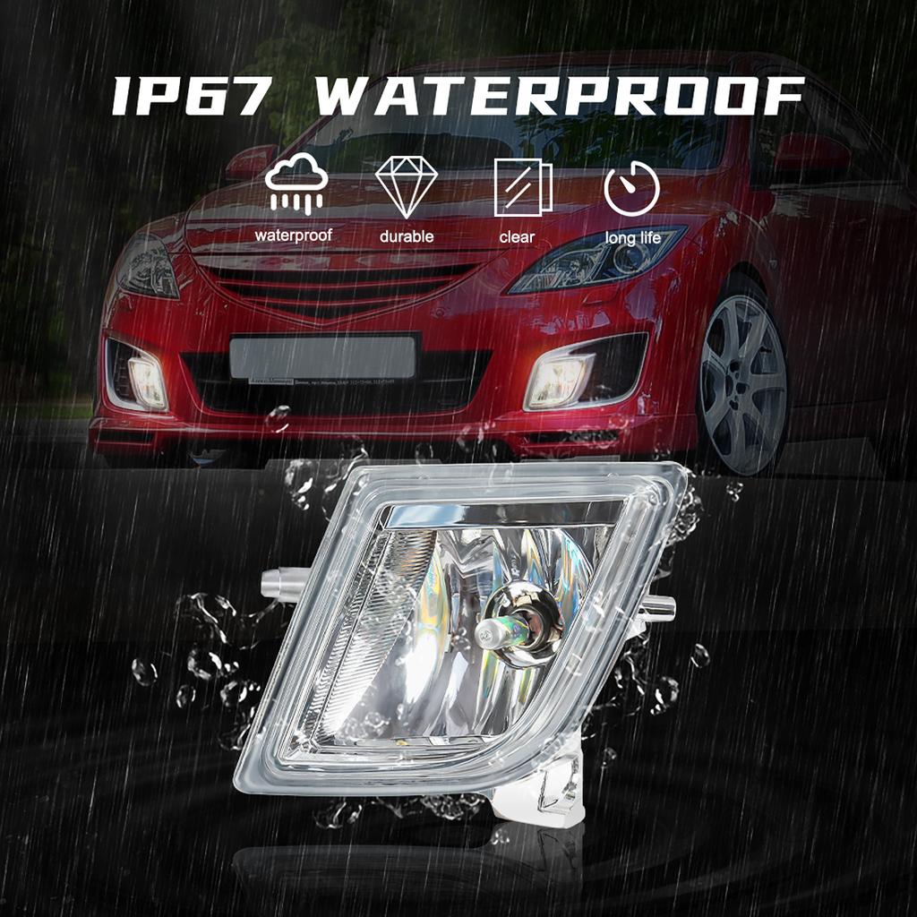 2PCs LED Fog Lamps For Mazda 6 Atenza 2008 2009 2010 2011 2012 Halogen DRL Daytime Running Lights FronT Bumper Car Accessories