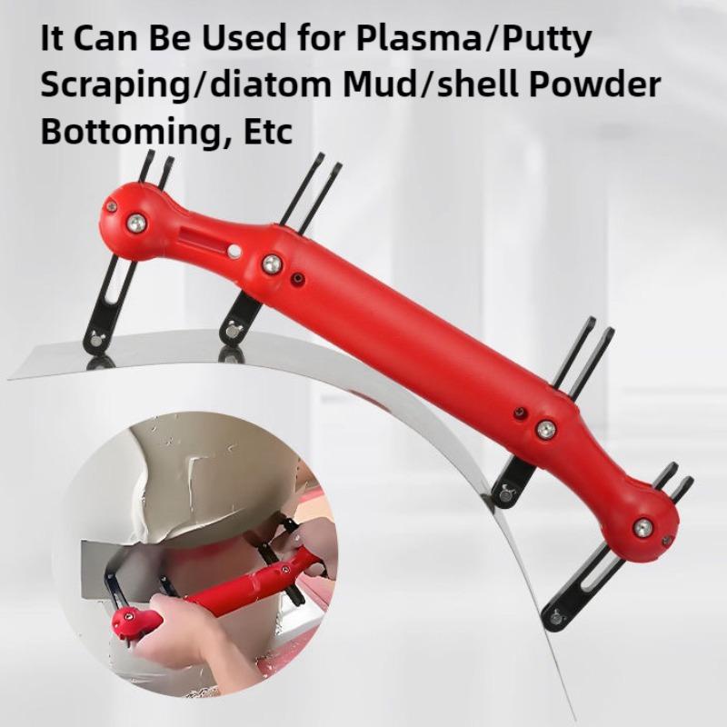 Adjustable Arc Putty Scraper Large Multifunctional Paint Smoothing Trowel Wall Plastering Tool Drywall Spatula Masonry Knife