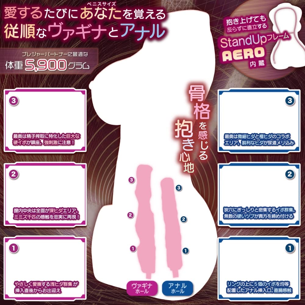 maccos japan Hallelujah 1003 with new StandUp frame kg large torso body that does not warp even when picked up Real Figure Masturbator Masturbator