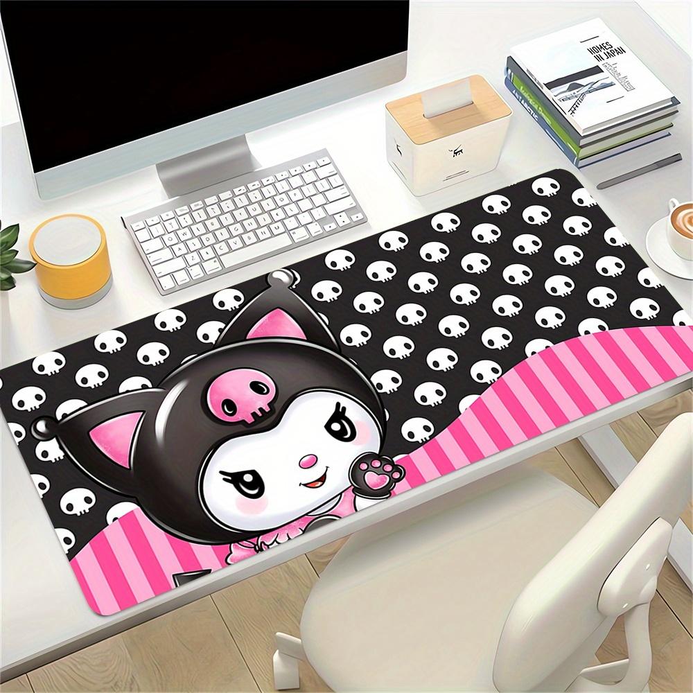 Kuromi Themed XXL Mouse Pad - Non-slip Rubber Desk Mat for Gaming and Office Use, Multi-Function Keyboard and Mouse Pad, Ideal Gift for Chri