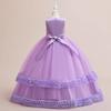 Summer White Bridesmaid Princess Dress For Girls Formal Birthday Gown Pageant Party Girl Dresses Wedding Evening Costume