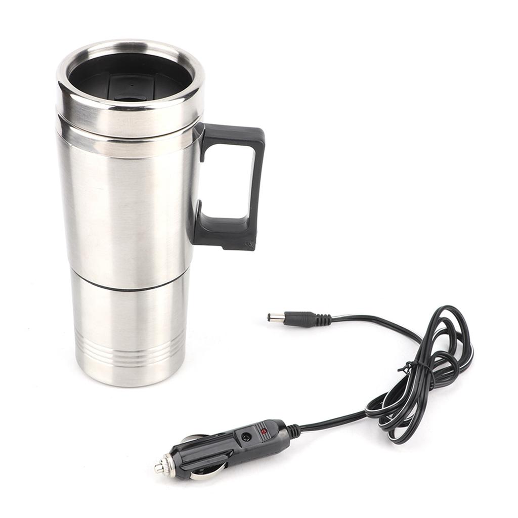 Car Electric Kettle Coffee Tea Water Heating Cup 12V 350ML+150ML