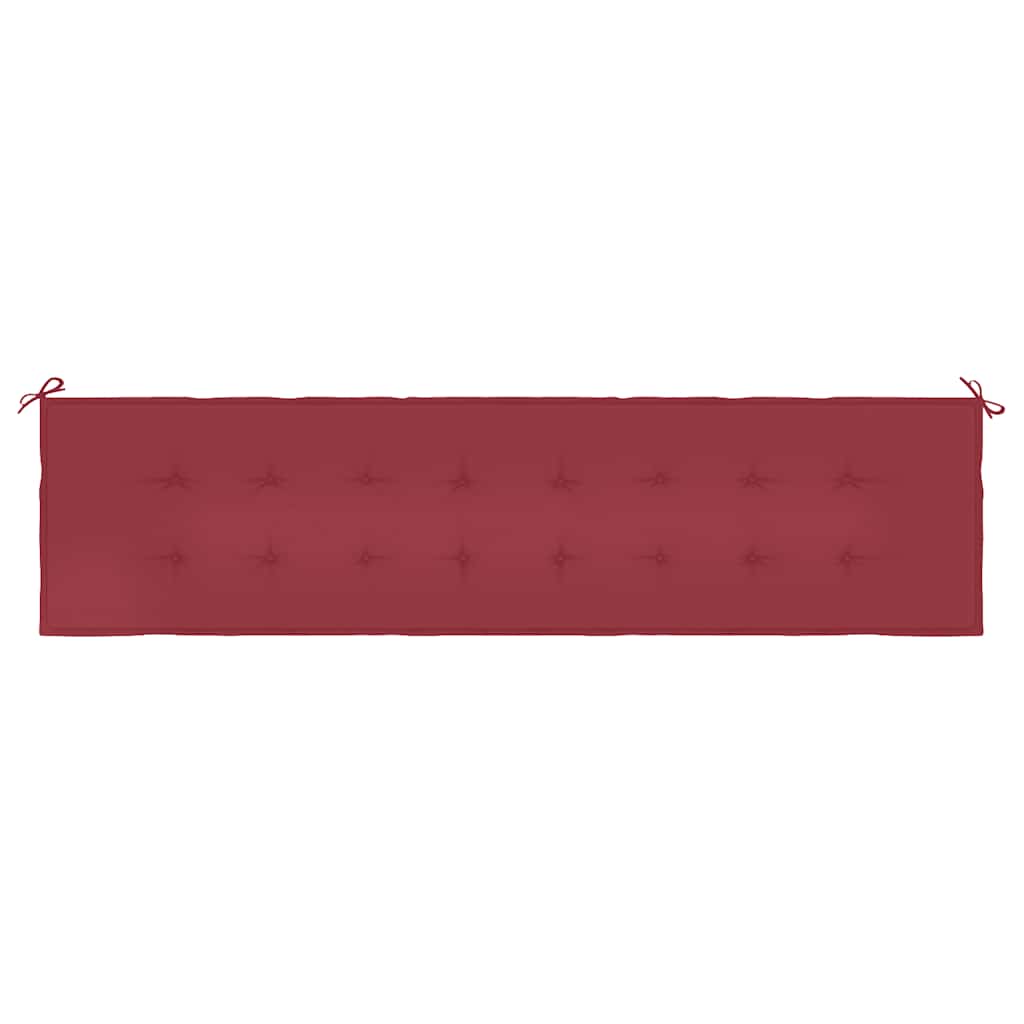 Garden Bench Cushion Burgundy 200x50x4 cm Oxford Fabric