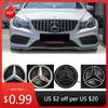2025 Hot Car Sticker Emblem Light Car Front Grille Illuminated Logo Star Badge Fit For Mercedes Benz A B C E S R SL ML GL GLA GL