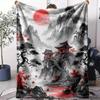 Japanische Bergdecke Weiche Flanell AC-Decke Leichte Sommer-Nickerchen-Decke Gemütliche Decke für Sofa Bett Reise Zuhause