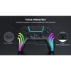 For PS5 Bluetooth Game Controller Hall Joystick Motion Sensing Vibration Wireless Controller with RGB Colorful Lighting Effect