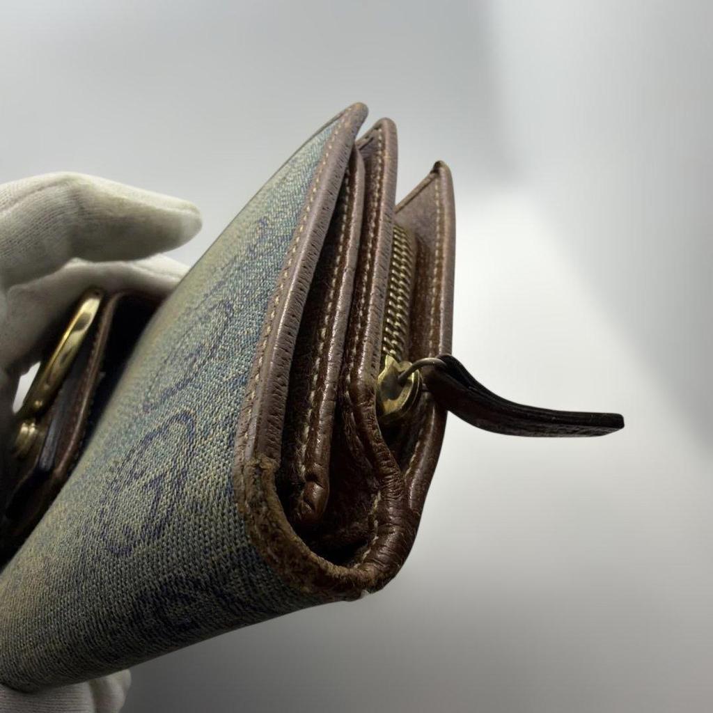 Used GUCCI Long Wallet GG Canvas Brown
