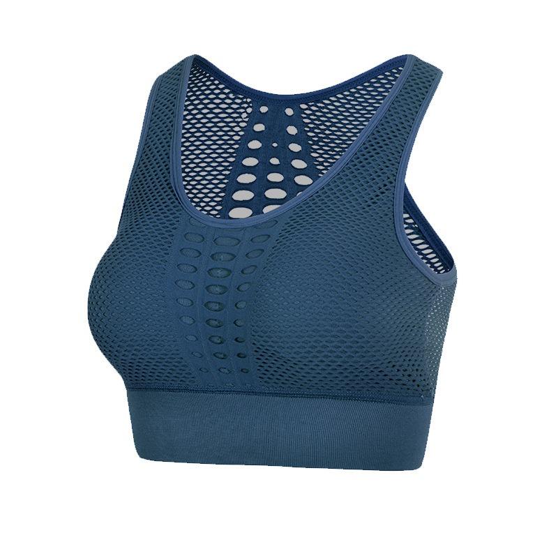 Yaz Hollow Out Dikişsiz Spor Sütyeni Yoga Üstü Kadın Giyim Düz Rahat Yoga Atlet Üstleri Kadın Koşu Fitness İç Çamaşırı Yoga Yeleği Bayan 24413