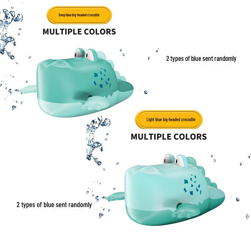 Children's Wind-up Crocodile Bath Toy - Summer Swimming Fun for Babies