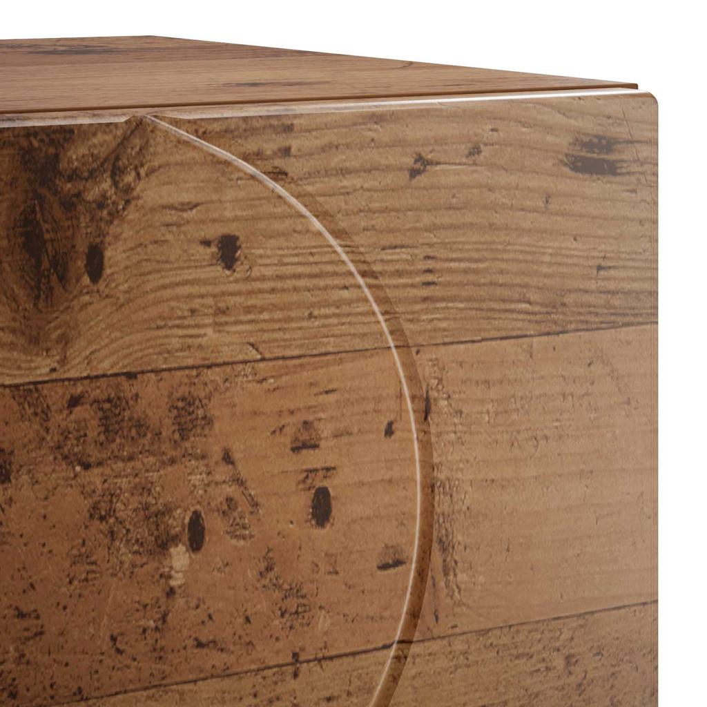 Nightstand Reclaimed Wood 33.5 x 34.5 x 50 cm Engineered Wood
