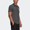 Adidas Heat Ready Training Sports Crew Neck Short Sleeve T-Shirt Men Tops Metallic-Black GM2074