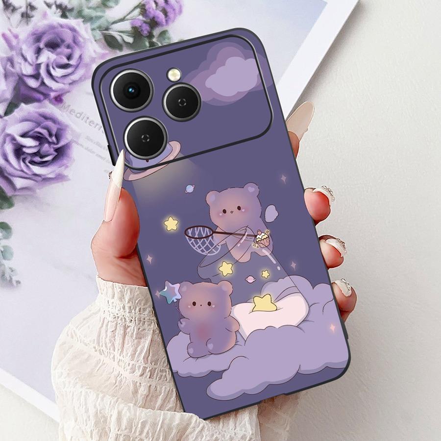 For Tecno Spark 40 Spark40 C Phone Case TPU Shell Luxury  Painted Soft Silicone Coque For Tecno Spark40C Spark 40C Back Cover
