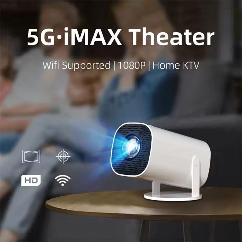 P30 Portable 720P Android Bluetooth Projector with Ultra Clear Image and 4K Support, WiFi Enabled.