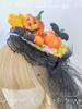 Halloween Funny Witch Hat Decoration Original Lolita Witch Pumpkin Top Hat Dark Hair Yarn Hair Clip