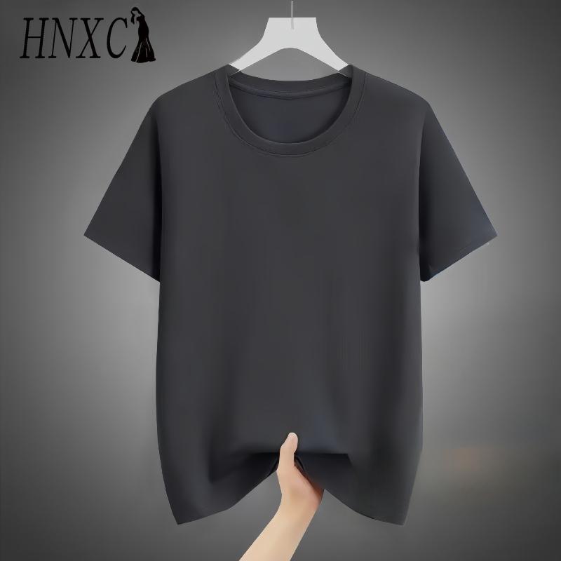 HNXC Cotton Short Sleeve T-shirt Men's Fashion Loose Half Sleeve Shirt Printed Compassionate Shirt